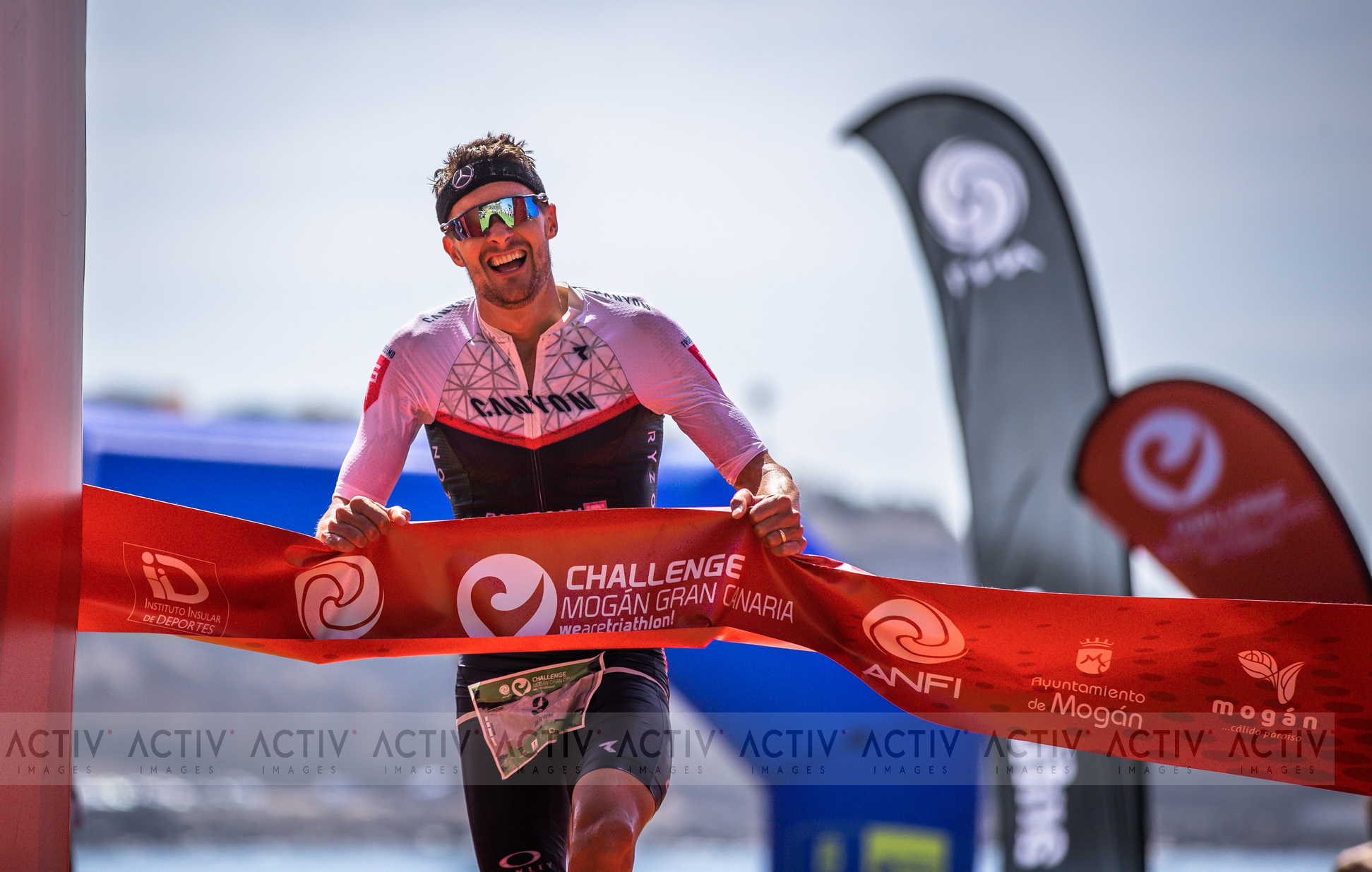Jan Frodeno en la meta de Challenge Mogán Gran Canaria 2021